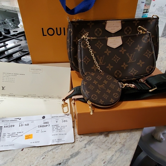 Bags | Louis Vuitton Multi Pochette Accessories Kaki | Poshmark